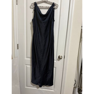 Women's Deane Navy Izzy Cowl Neck Maxi Dress XL